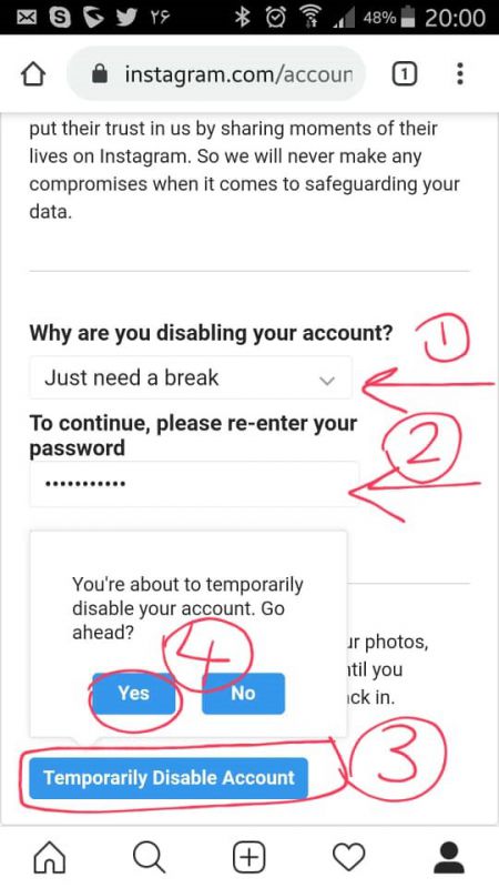 حذف اکانت اینستاگرام - 9